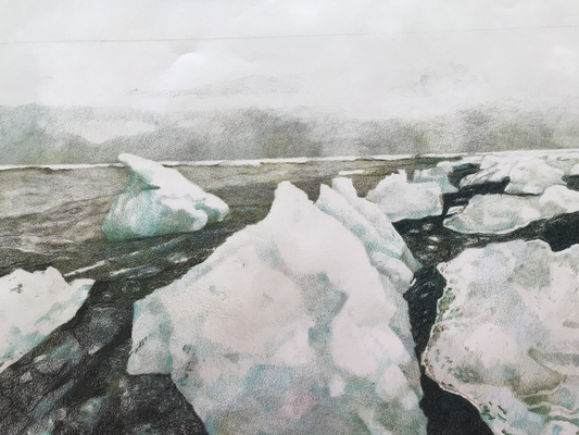 LAURA HEXNER Landscape colored pencil on paper