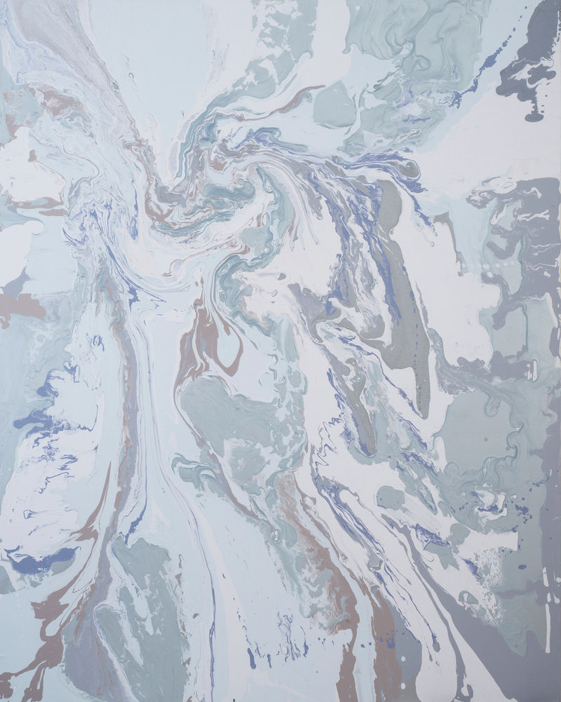 Leah Durner Paintings poured latex enamel on canvas