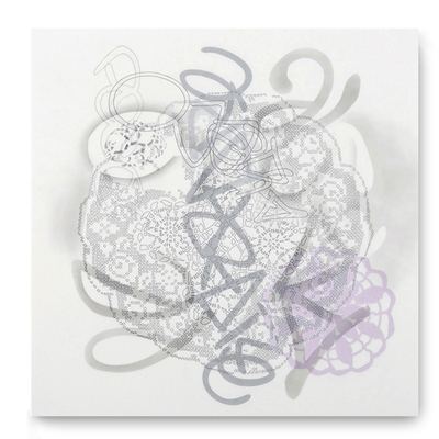 Leslie Hirst Graffiti Lace powdered graphite, ink, and colored paper