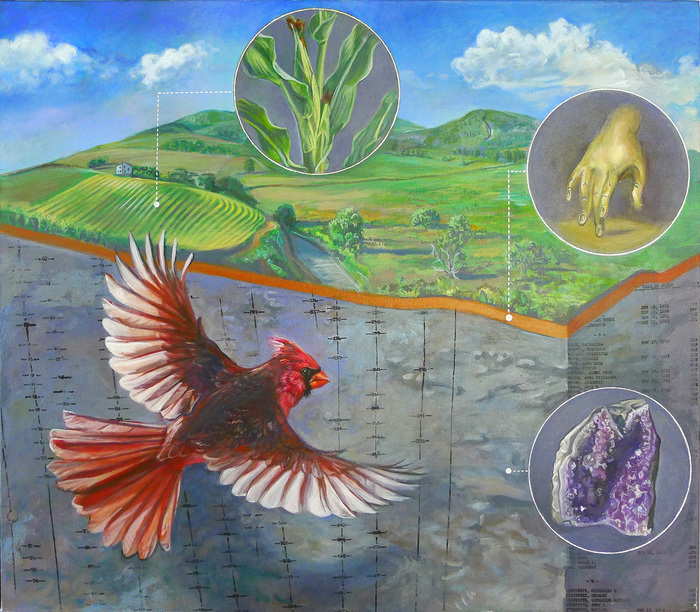 Lucy Wilner Paintings: Virtual Worlds Acrylic on Canvas