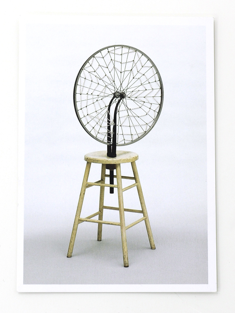 LUKE PARKER Rectified readymade readymades, 2008 - ongoing cotton thread on postcard