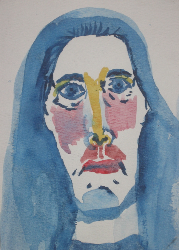  Self Portraits Watercolor on Paper