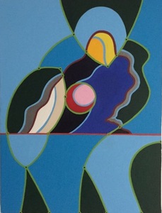 MARC LEAVITT Mithuna Series Oil on Paper (mounted on panel)
