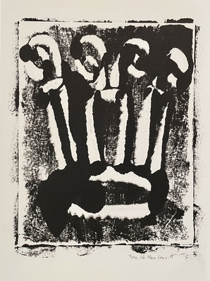 MARC LEAVITT Rasa Series Oil on Paper Monotype