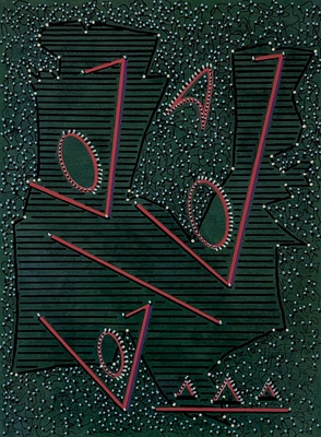 MARC LEAVITT Thought Form Series Mixed Media over Monotype on Paper