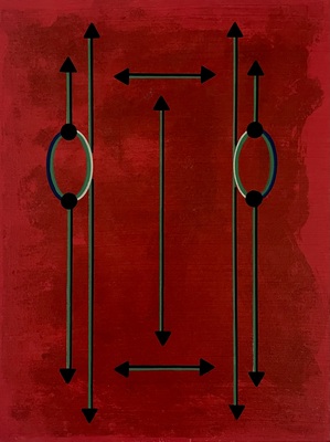 MARC LEAVITT Thought Form Series Mixed Media over Monotype on Paper