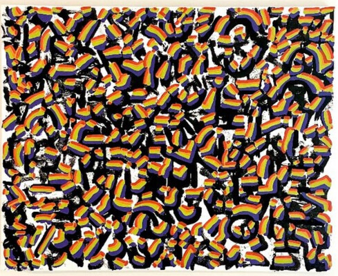 MARC LEAVITT Stratum Series Ink and acrylic on canvas.