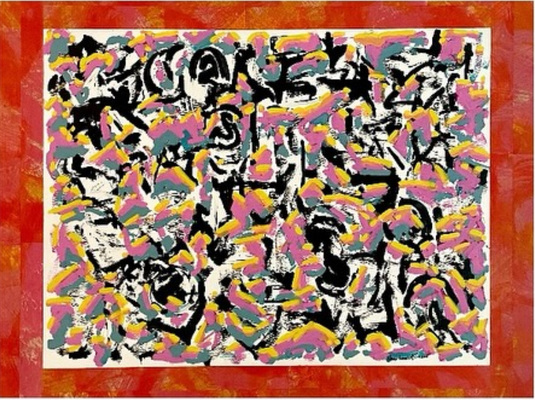 MARC LEAVITT Stratum Series Artist-painted papers, ink, and acrylic on panel.