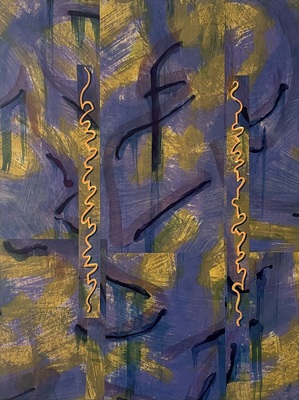 MARC LEAVITT Stratum Series Artist-painted Paper/Mixed Media on Panel