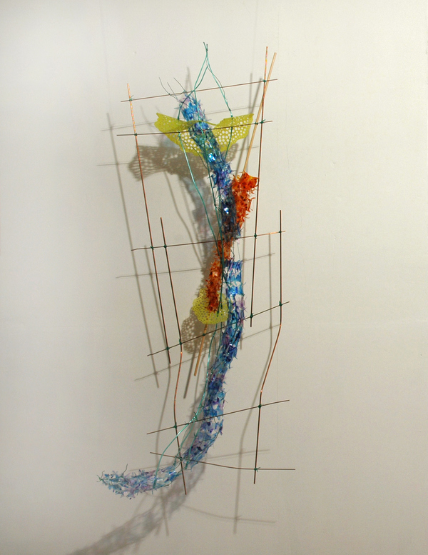  Sculpture Selections 2017-2003 Copper coated steel, ink on mylar, vinyl coated wire, thread, wood, plastic coated wire, acrylic