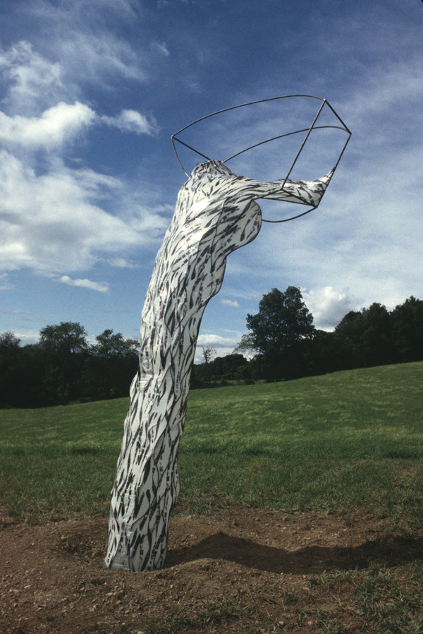  Sculpture Selections 2002-1990 Steel, ink on fabric, epoxy resin