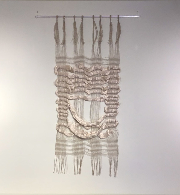  Weavings & Woven Structures Linen and Tussah silk