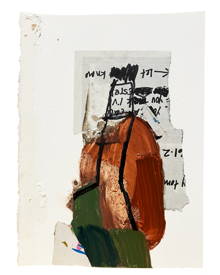 Margot Spindelman New work oil, marker, sharpie on gessoed paper