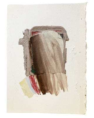 Margot Spindelman New work oil, marker, colored pencil, egg carton, on gessoed paper