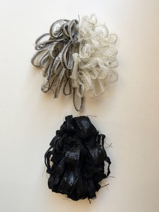  Fiber Sculpture Linen, tarlatan, wire, thread, book cloth, felt, encaustic