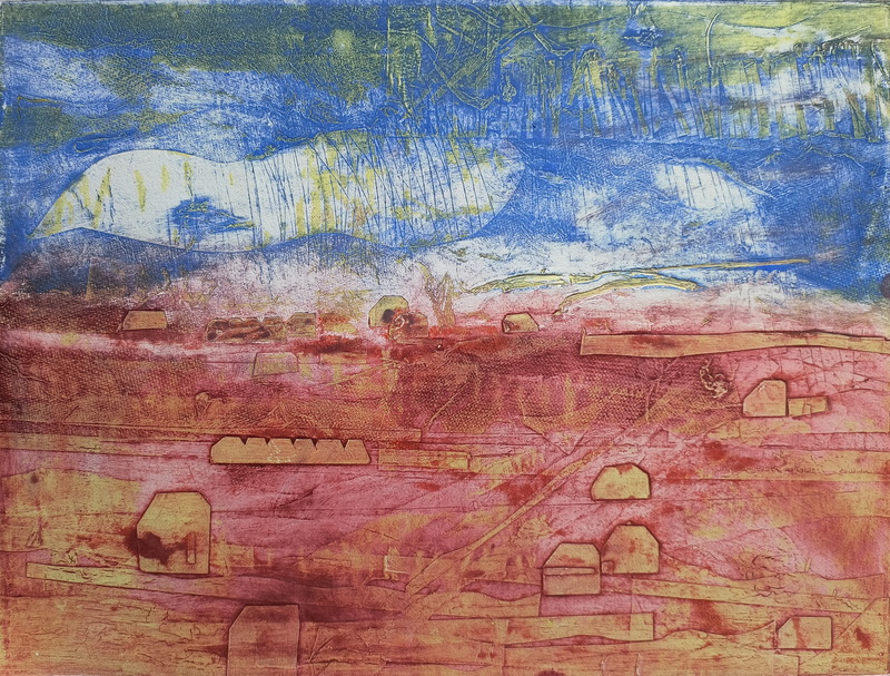 Martha Hayden Print Shows 2025  Viscosity Collagraph