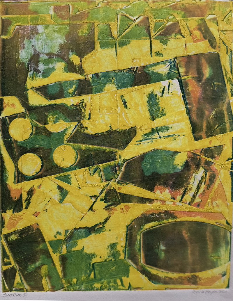 Martha Hayden Print Shows 2025  Viscosity Collagraph