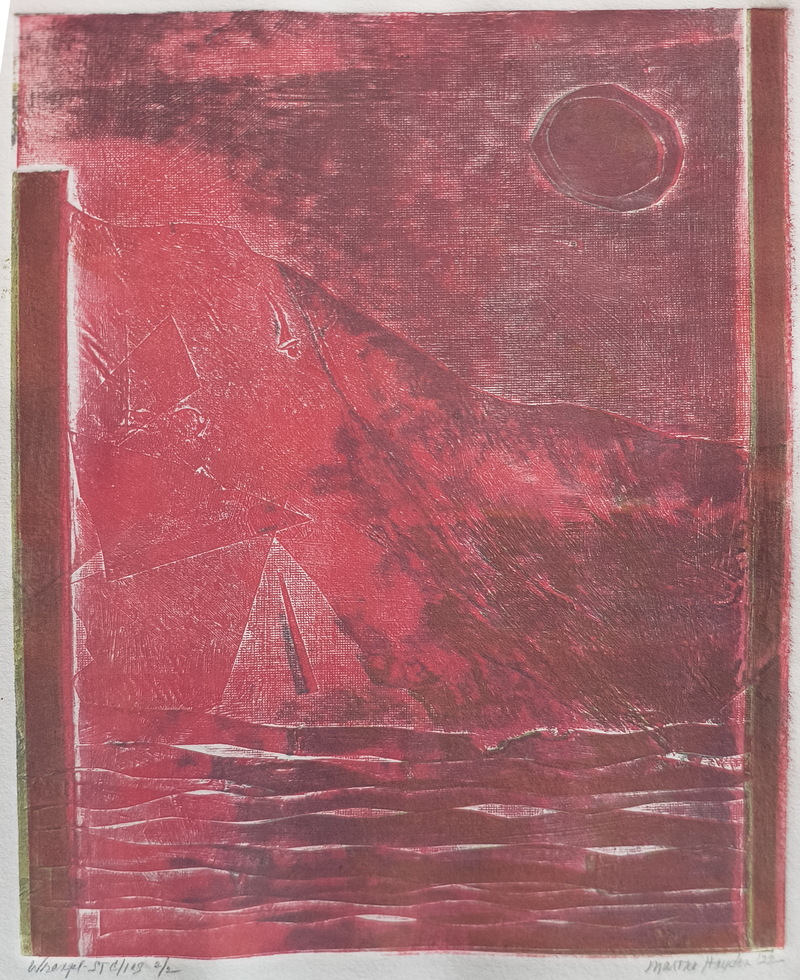 Martha Hayden Print Shows 2025  Viscosity Collagraph