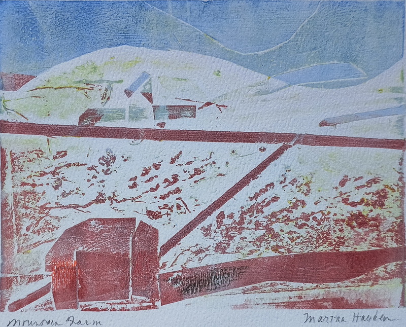 Martha Hayden Print Shows 2025  Viscosity Collagraph