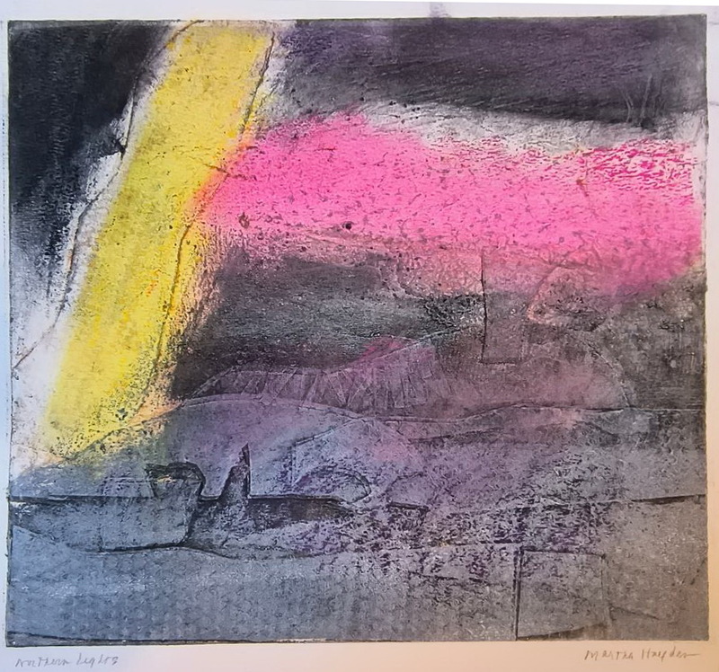 Martha Hayden Print Shows 2025  Viscosity Collagraph