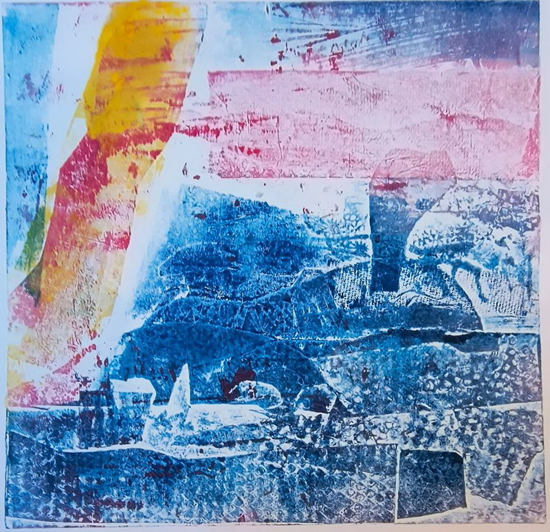 Martha Hayden Print Shows 2025  Viscosity Collagraph
