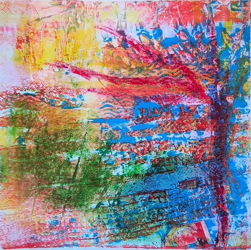 Martha Hayden Print Shows 2025  Viscosity Collagraph