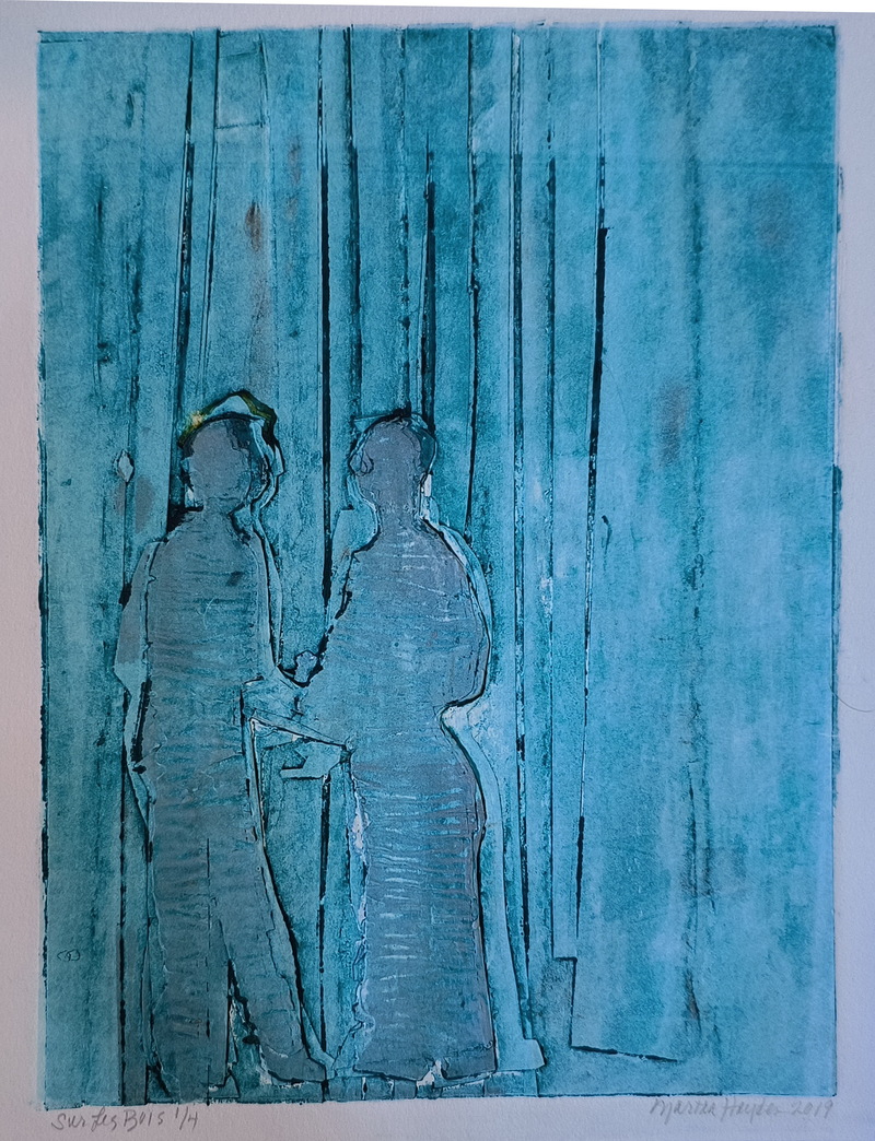 Martha Hayden Print Shows 2025  Viscosity Collagraph