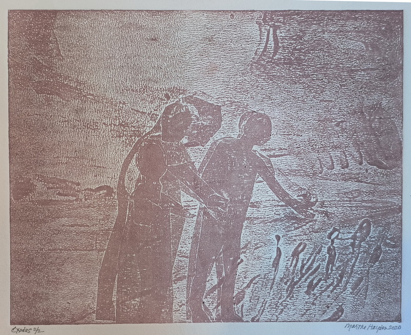 Martha Hayden Print Shows 2025  Viscosity Collagraph