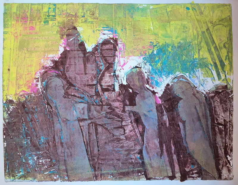 Martha Hayden Print Shows 2025  Viscosity Collagraph