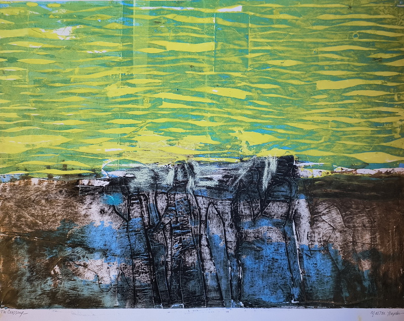 Martha Hayden Print Shows 2025  Viscosity Collagraph