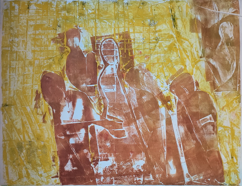 Martha Hayden Print Shows 2025  Viscosity Collagraph