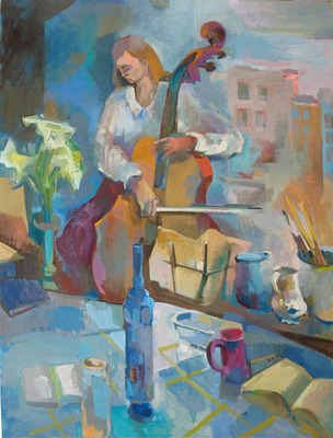 Martha Hayden Figures oil on linen