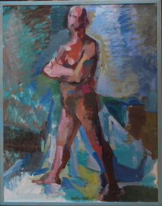 Martha Hayden Figures acrylic on masonite