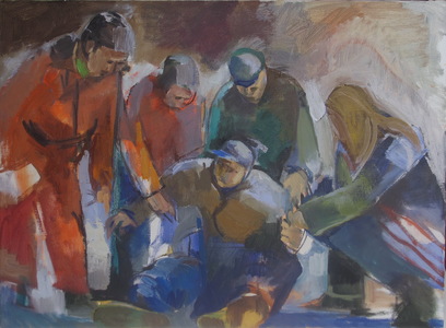 Martha Hayden Figures oil on linen