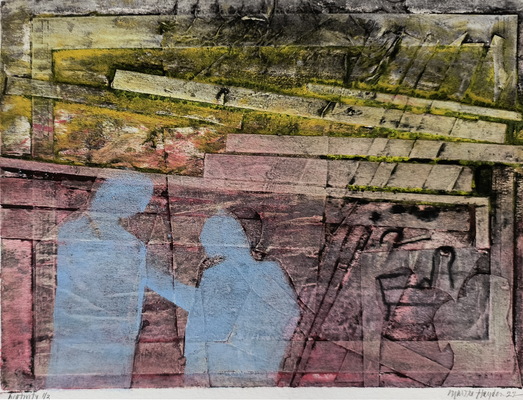 Martha Hayden Holiday Gifts Viscosity Collagraph