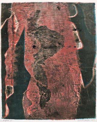 Martha Hayden Holiday Gifts Viscosity Collagraph