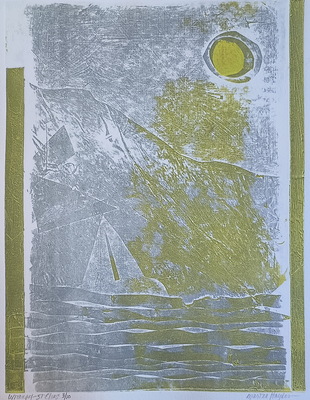 Martha Hayden Prints  Viscosity Collagraph