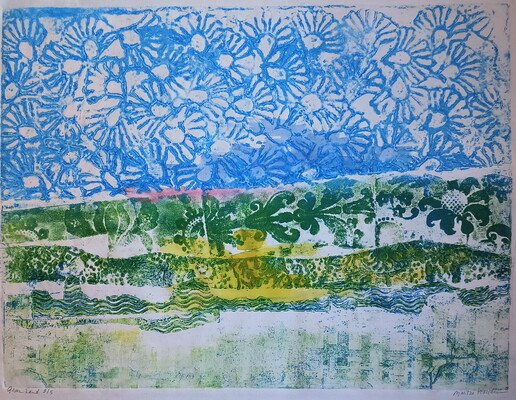 Martha Hayden Prints  Viscosity Collagraph