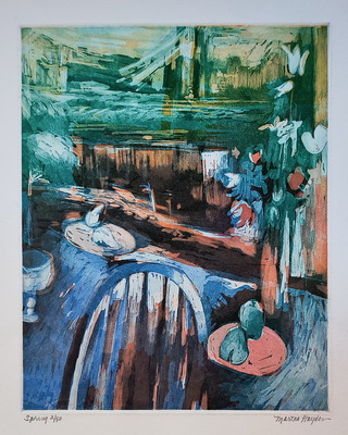 Martha Hayden Prints  Viscosity Collagraph