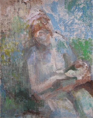 Martha Hayden New Works 2026 acrylic on jute