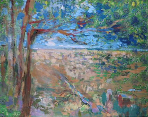 Martha Hayden New Works 2026 acrylic on fabric