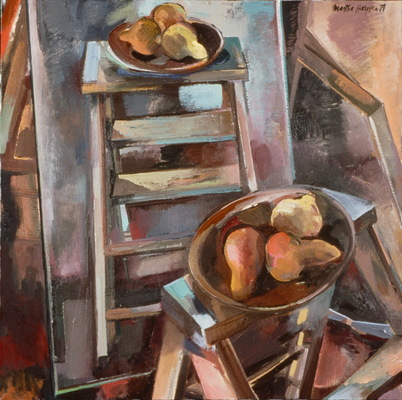 Martha Hayden Retrospective oil