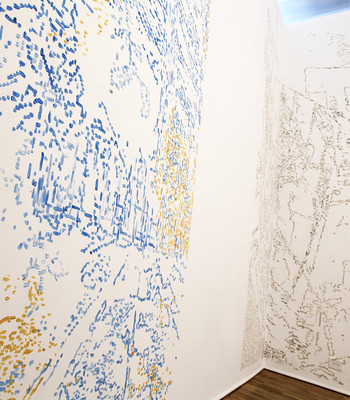 Matthew Kolodziej Four Corners latex on wall
