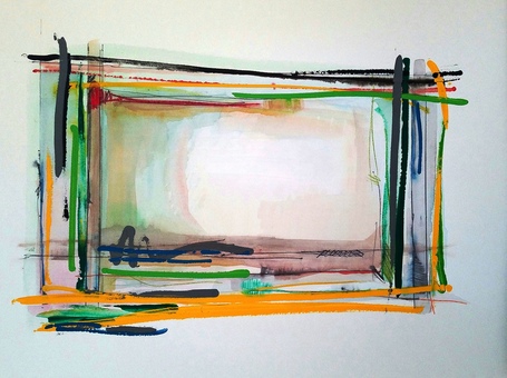 Melinda Zox  Works on paper 2012-2019 Watercolor, Acrylic, Ink, Cold Press Paper