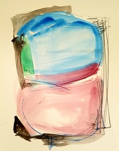 Melinda Zox  Works on paper 2012-2022 Watercolor, pencil ,Cold press paper