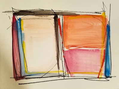 Melinda Zox  Works on paper 2012-2019  Watercolor, pencil ,Cold press paper