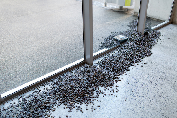 Michelle Mayn Stone Melting (2019) Hand washed River Pebbles, frozen in tap and rain water