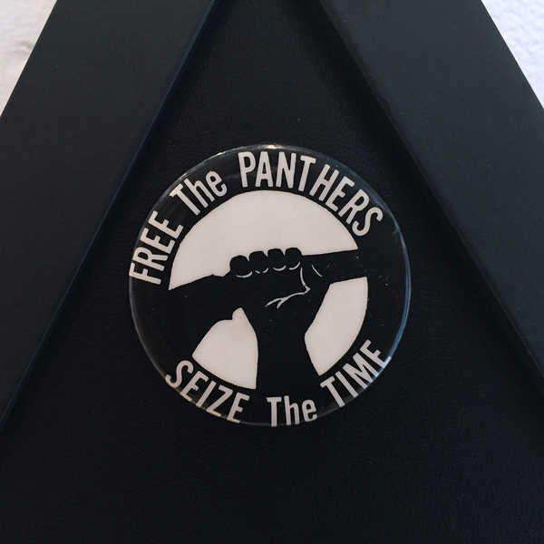 Miguel Luciano Young Lords Original vintage Black Panther Party button (c.1969)