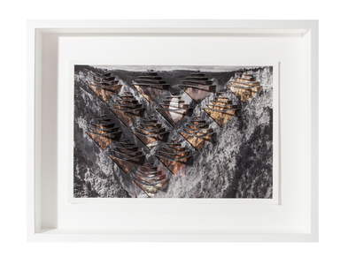 Millee Tibbs Mountains + Valleys / Kirigami double sided, folded and stacked archival digital prints