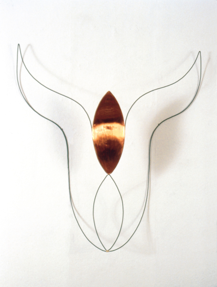  Pam J. Brown Sculpture 9 ga. steel wire, 16 oz. copper sheeting, brazing rod.